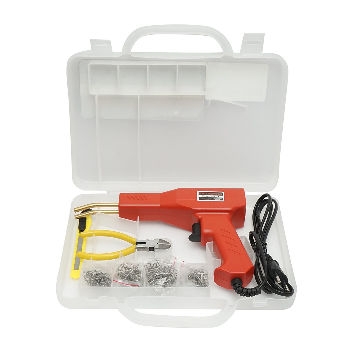 Trusa pistol, aparat profesional pentru sudat/lipit plastic, 50W